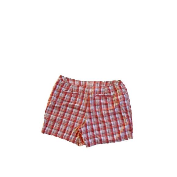 Women's St. John's Bay Red White Plaid Shorts Size 20W - Picture 4 of 7